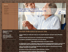 Tablet Screenshot of pflegeagentur-schober.de